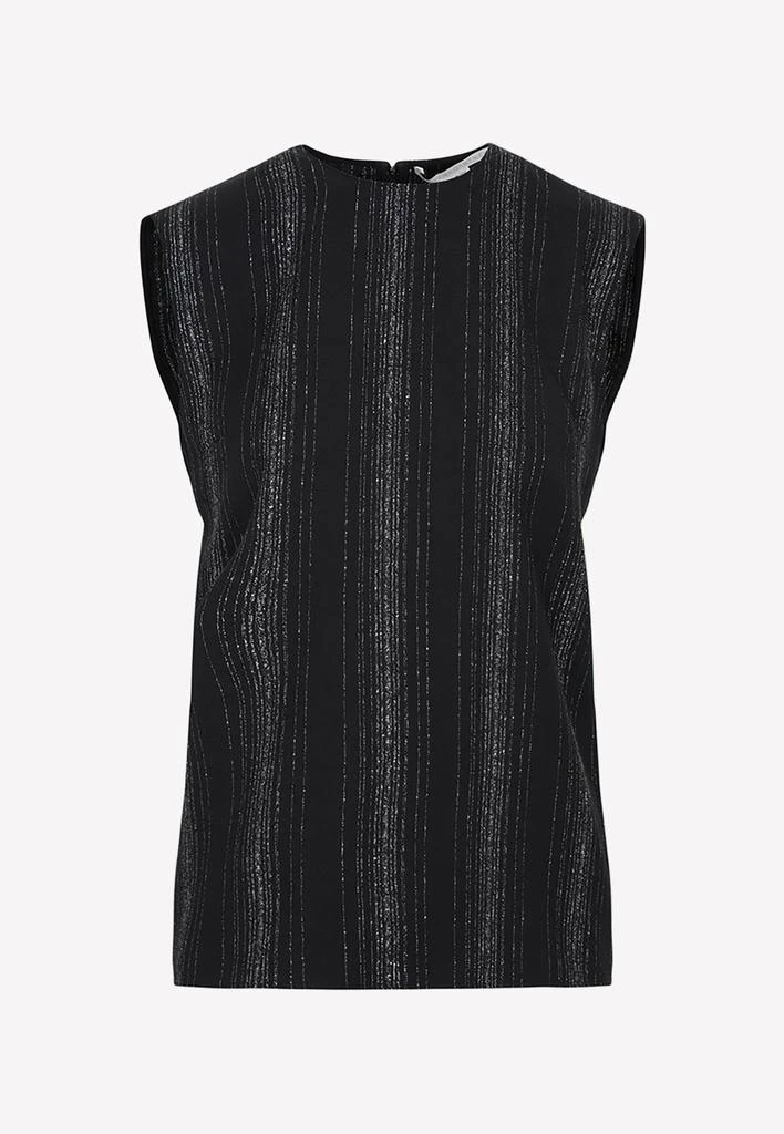 商品Stella McCartney|Tailored Lurex Striped Top,价格¥3654,第1张图片