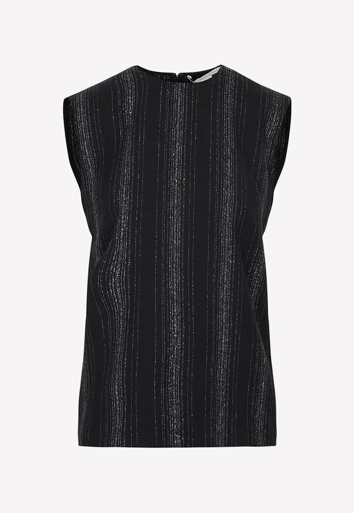 商品Stella McCartney|Tailored Lurex Striped Top,价格¥3689,第1张图片