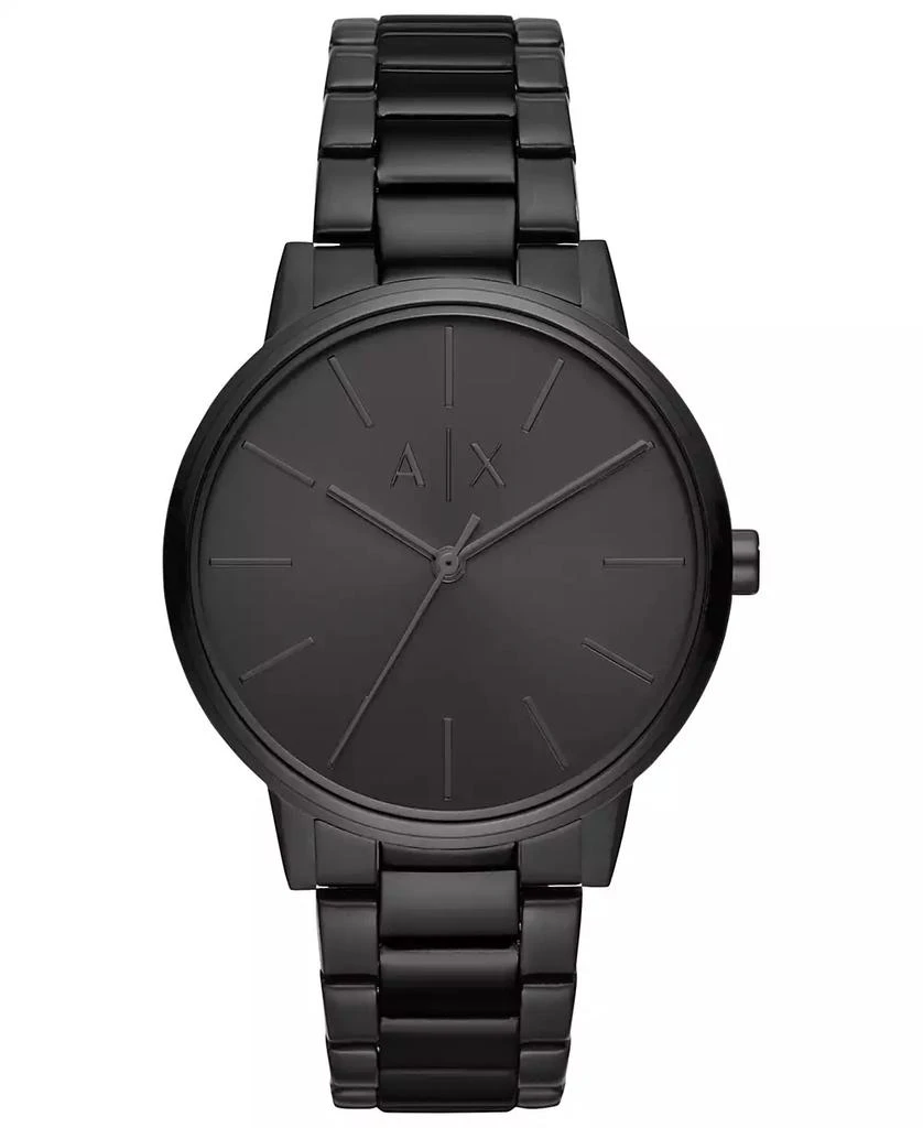 商品Armani Exchange|Men's Black Stainless Steel Bracelet Watch 42mm,价格¥1271,第1张图片