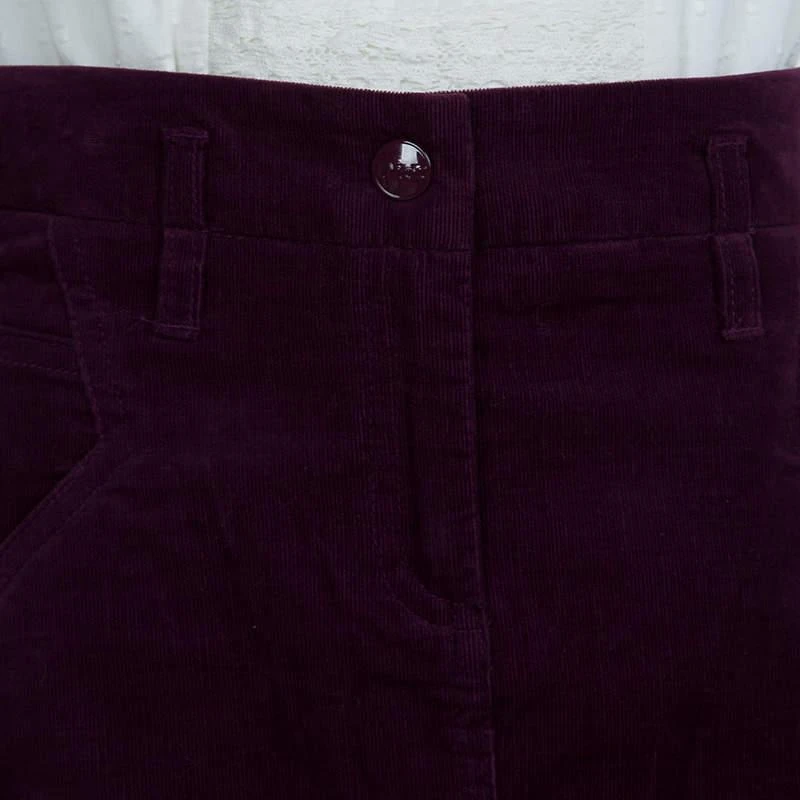 商品[二手商品] Dior|Dior Burgundy Corduroy Mini Skirt 8 Yrs,价格¥763,第4张图片详细描述