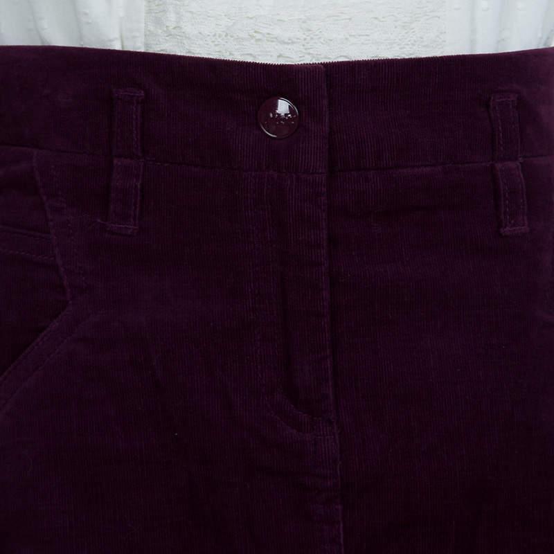 商品[二手商品] Dior|Dior Burgundy Corduroy Mini Skirt 8 Yrs,价格¥710,第6张图片详细描述