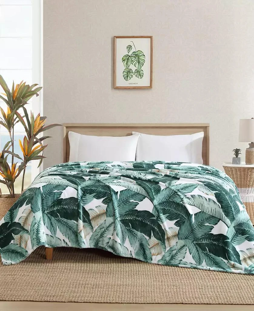 商品Tommy Bahama Home|Classic Palms Ultra Soft Plush Fleece Blanket,价格¥309,第4张图片详细描述