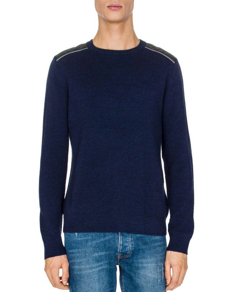 商品The Kooples|Merino and Leather Sweater,价格¥845,第1张图片