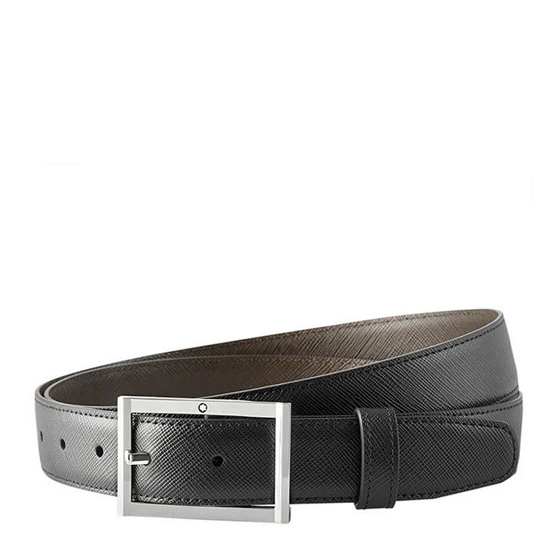 商品MontBlanc|Mont Blanc 万宝龙 男士黑色小牛皮腰带 116707,价格¥1626,第1张图片