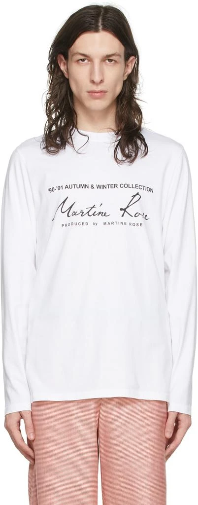 商品Martine Rose|White Cotton T-Shirt,价格¥449,第1张图片