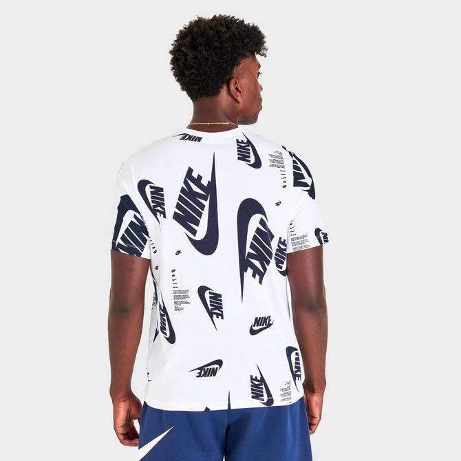 Men's Nike Sportswear All-Over Futura Print Short-Sleeve T-Shirt商品第4张图片规格展示