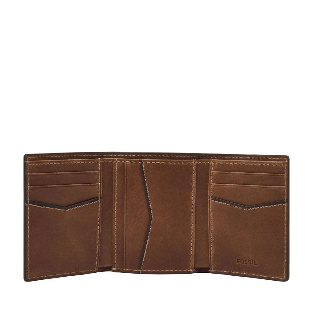 商品Fossil|Fossil Men's Jayden Leather Trifold,价格¥160,第2张图片详细描述