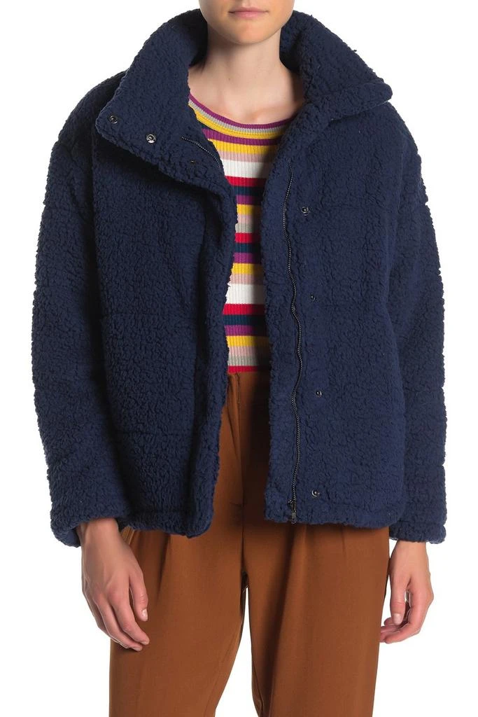 商品Elodie|Teddy Faux Shearling Bomber Jacket,价格¥180,第1张图片详细描述