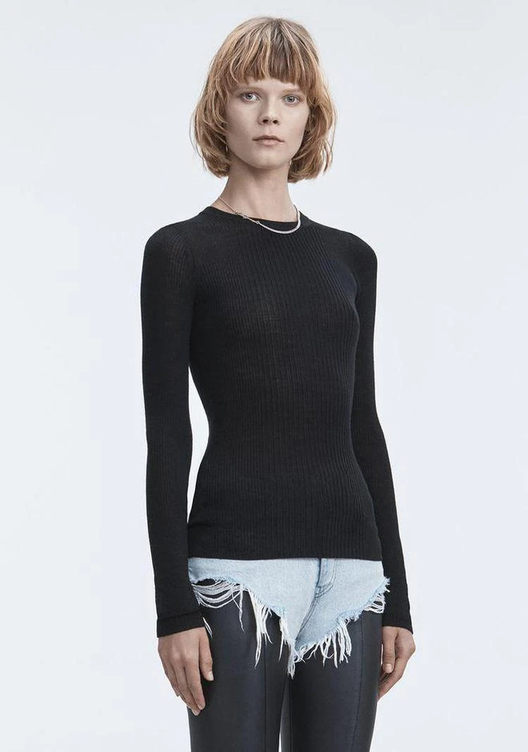 商品Alexander Wang|RIB LONG SLEEVE TOP,价格¥883,第5张图片详细描述
