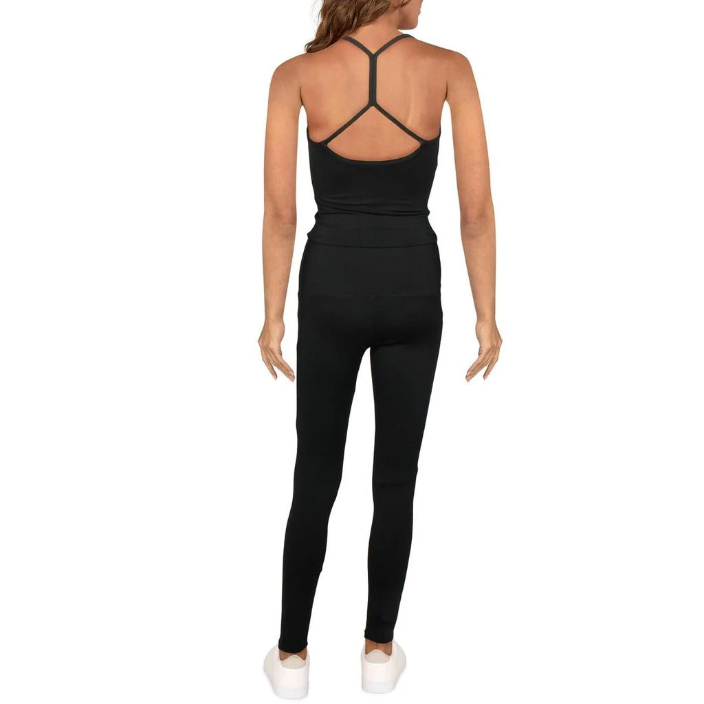 商品Catherine Malandrino|Catherine Malandrino Women's 2 Piece Crop Top & Leggings Activewear Fitness Set,价格¥61,第5张图片详细��描述