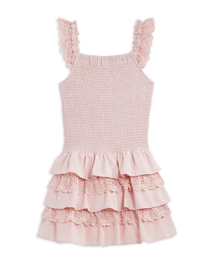 商品AQUA|Girls' Sleeveless Smocked Dress, Little Kid, Big Kid - Exclusive,价格¥264,第2张图片详细描述