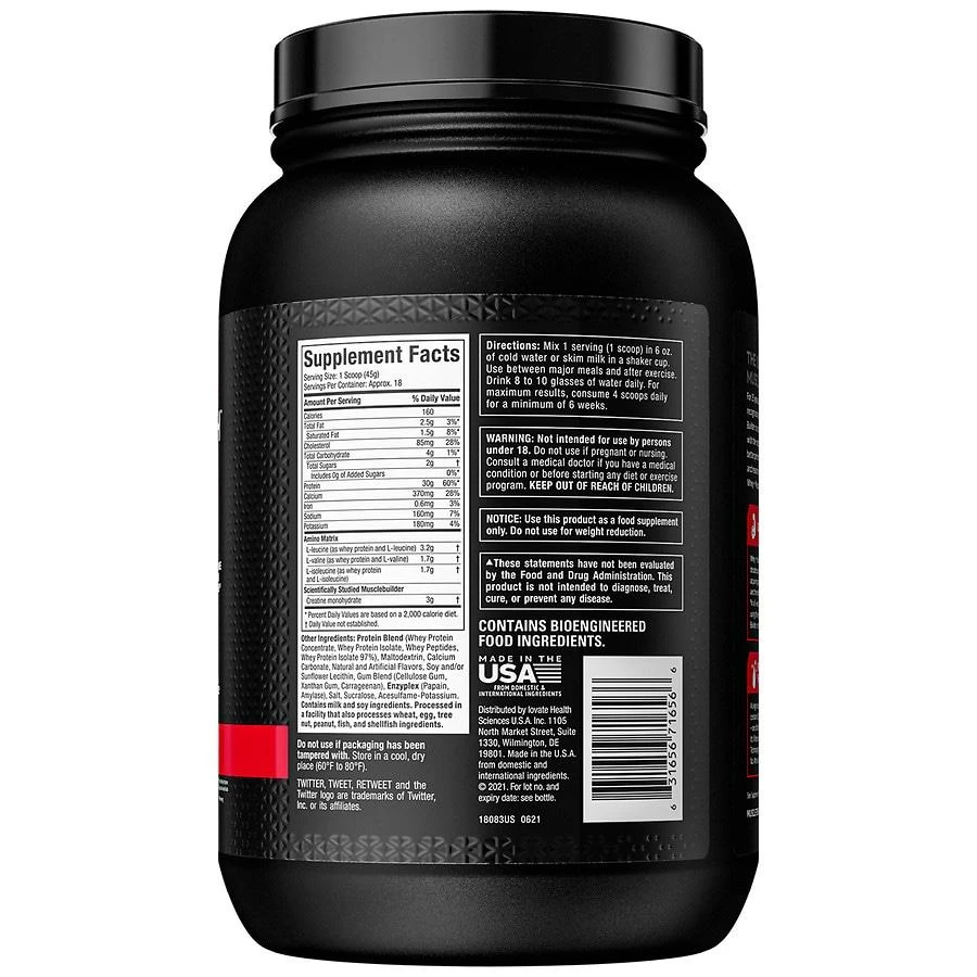 商品MuscleTech|Whey + Musclebuilder,价格¥273,第4张图片详细描述