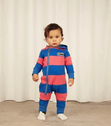 商品Mini Rodini|婴幼儿 — 条纹棉质连身裤,价格¥659,第4张图片详细描述