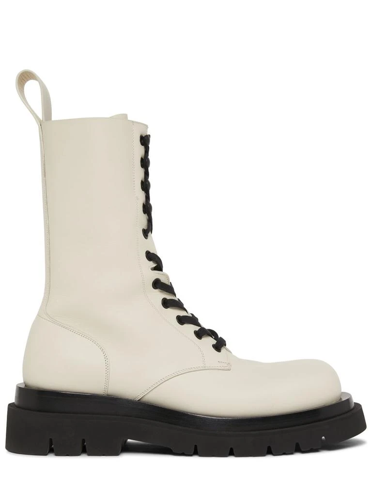 商品Bottega Veneta|40mm Lug Leather Combat Boots,价格¥13025,第1张图片