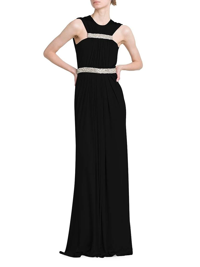 商品Alexander McQueen|Jersey Crystal-Embellished Sleeveless Gown,价格¥13565,第2张图片详细描述