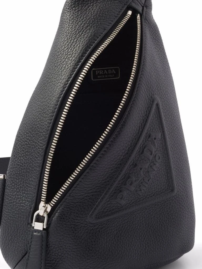 商品Prada|PRADA triangle logo-embossed cross backpack,价格¥12371,第4张图片详细描述