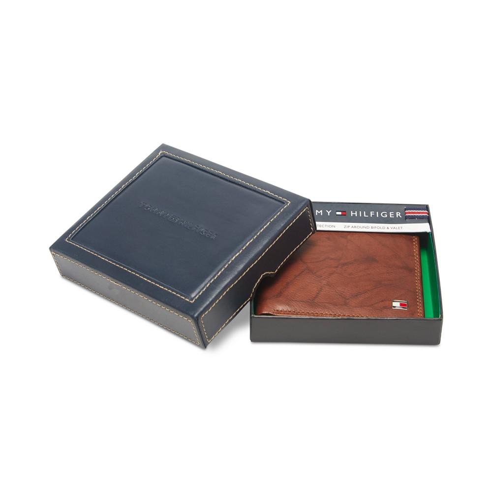 Men's Traveler RFID Extra-Capacity Bifold Leather Wallet商品第4张图片规格展示