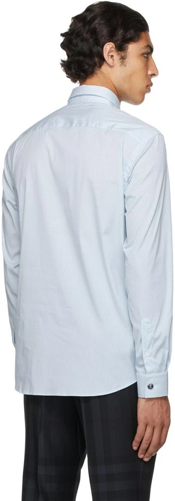 商品Burberry|蓝色 & 白色 Monogram Motif 条纹衬衫,价格¥4222,第3张图片详细描述