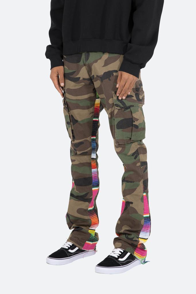 商品MNML|Serape Bootcut Cargo Pants - Camo,价格¥315,第5张图片详细描述