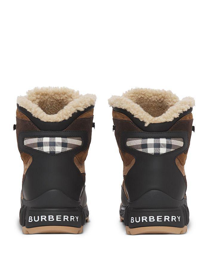 商品Burberry|Men's Suede Shearling Lined Hiking Boots,价格¥7119,第5张图片详细描述