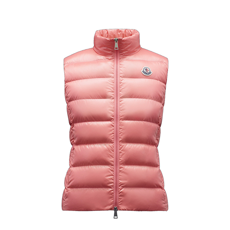 商品Moncler|Moncler/蒙克莱 22年秋冬新款 Ghany系列 珊瑚粉色无袖羽绒服马甲H20931A5250068950539,价格¥5266,第1张图片