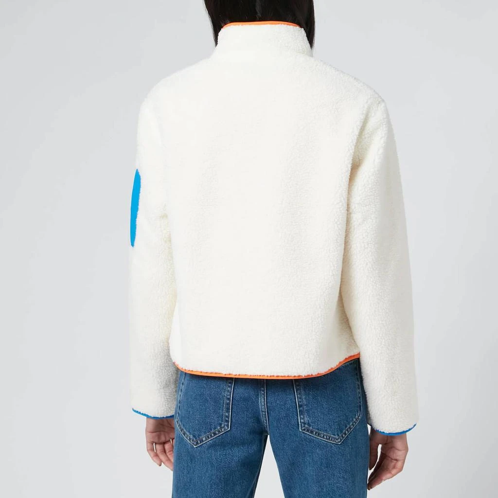 商品Tommy Hilfiger|Tommy Jeans Women's Tjw Contrast Sherpa Jacket - White,价格¥765,第2张图片详细描述