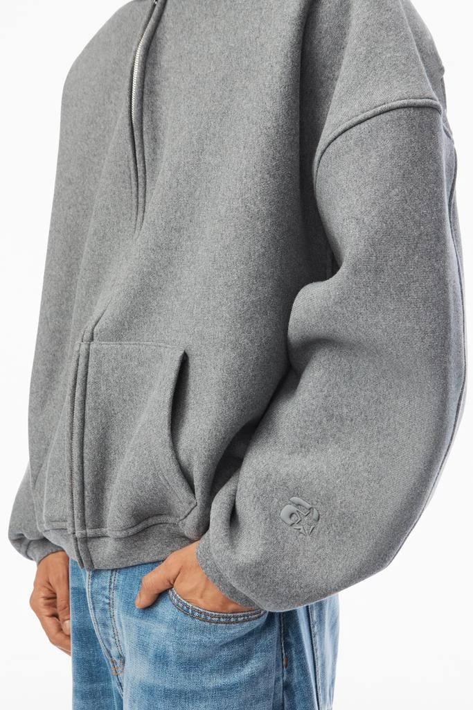 商品Alexander Wang|STAR ZIP UP HOODIE IN DENSE FLEECE,价格¥3231,第3张图片详细描述