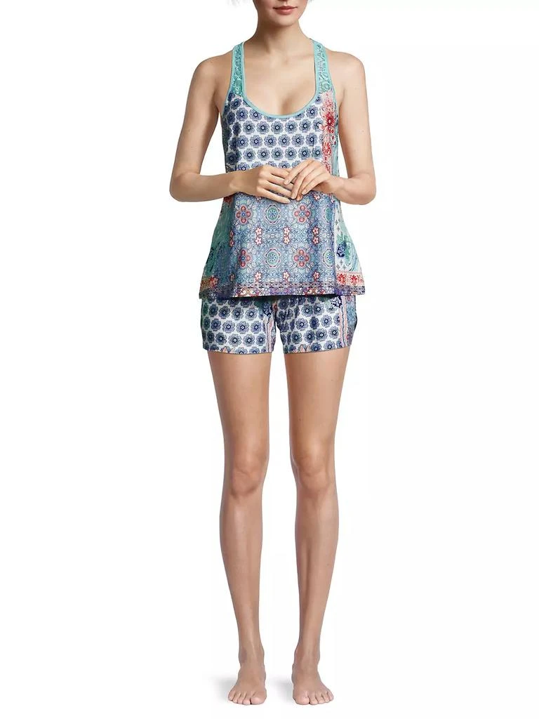 商品In Bloom|Quinn 2-Piece Cami & Short Pajama Set,价格¥338,第2张图片详细描述