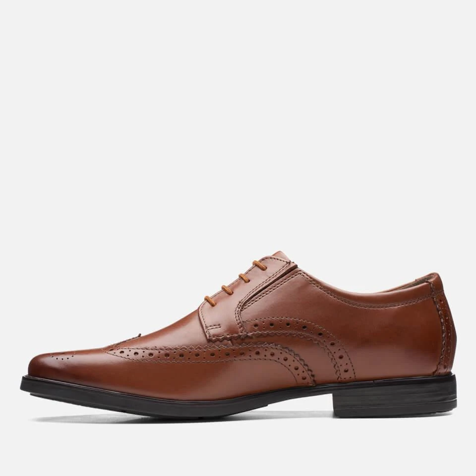 商品Clarks|CLARKS HOWARD WING LEATHER DERBY SHOES,价格¥271,第3张图片详细描述