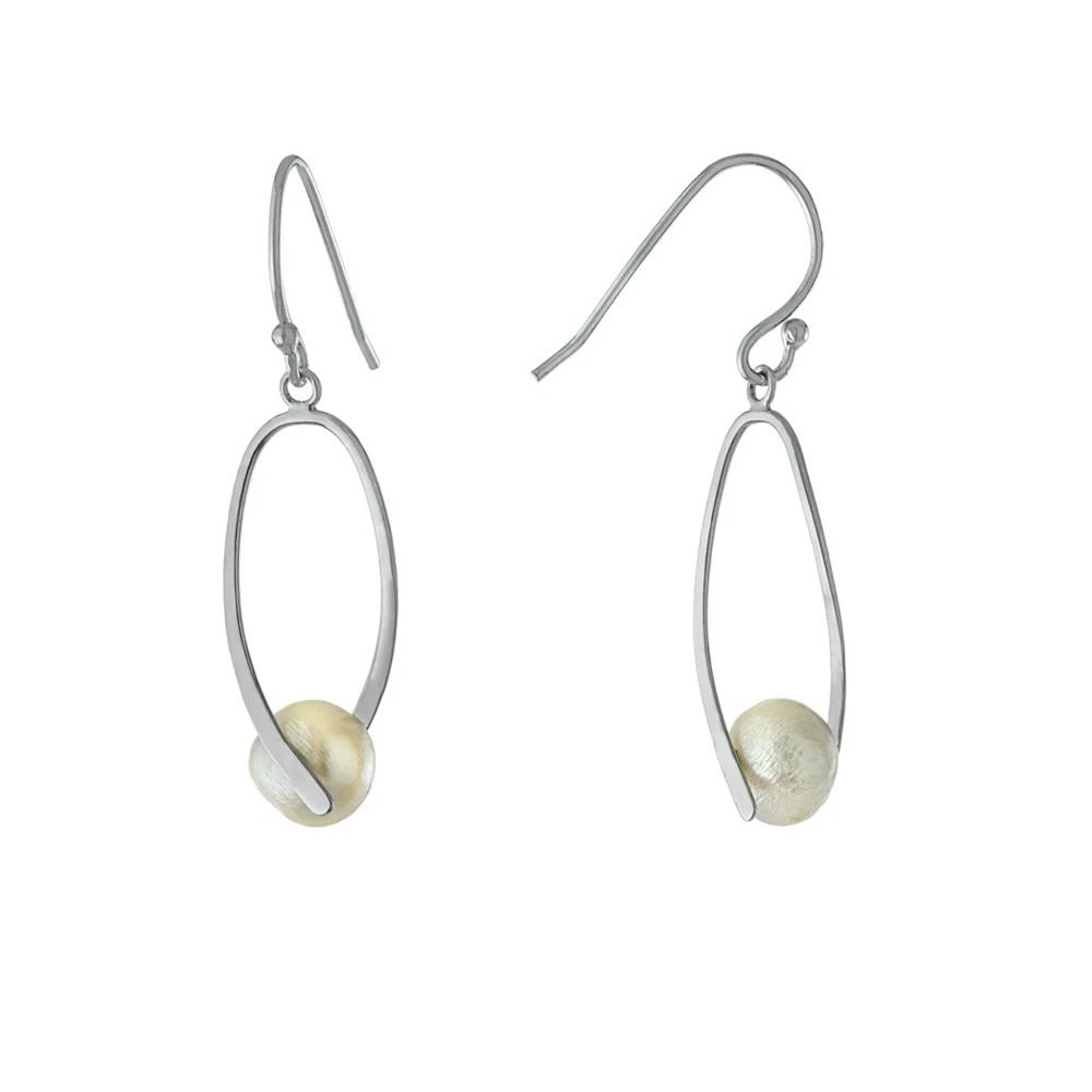 商品Giani Bernini|Cultured Freshwater Pearl (7mm) Wire Drop Earrings, Created for Macy's,价格¥112,第1张图片
