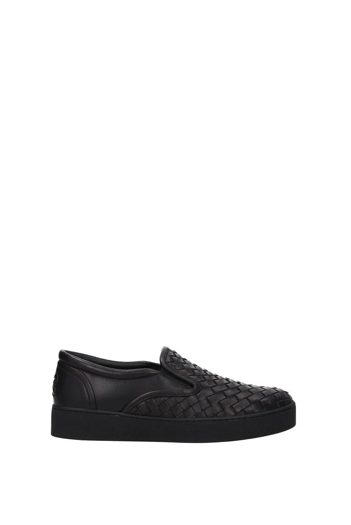 商品Bottega Veneta|Slip on Leather Black,价格¥1817,第1张图片