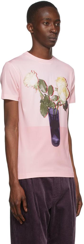 Pink Polyester T-Shirt商品第2张图片规格展示