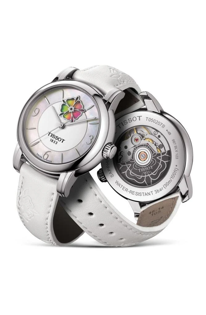 商品Tissot|Lady Heart Flower Powermatic Watch, 35mm,价格¥3725,第3张图片详细描述