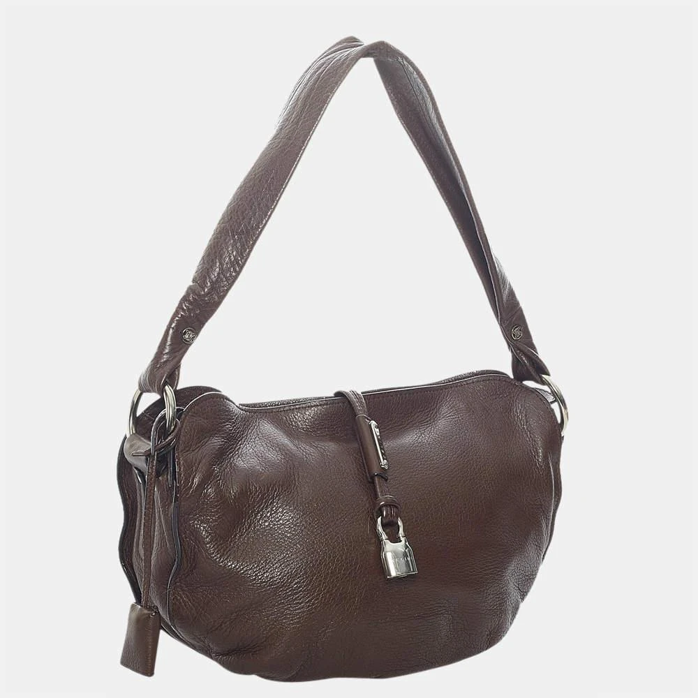商品[二手商品] Celine|Celine Brown Bittersweet Leather Shoulder Bag,价格¥3290,第2张图片详细描述