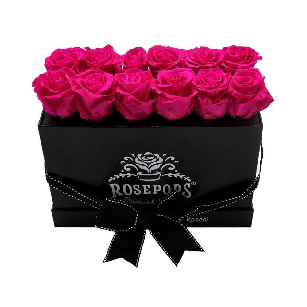 商品Rosepops|Pop-Up Keeper by The Dozen Raspberry Punch Real Roses, Box of 12,价格¥1194,第3张图片详细描述