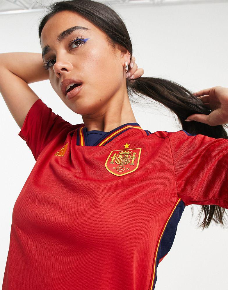 商品Adidas|adidas Football Spain World Cup 2022 home shirt in red,价格¥624,第5张图片详细描述