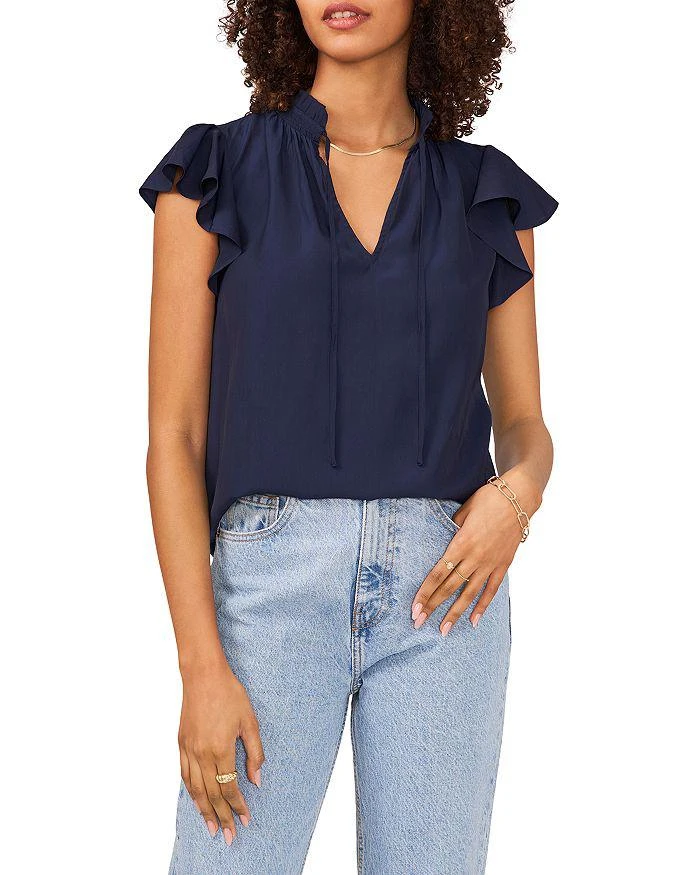 商品1. State|Flutter Sleeve Split Neck Top,价格¥154,第1张图片