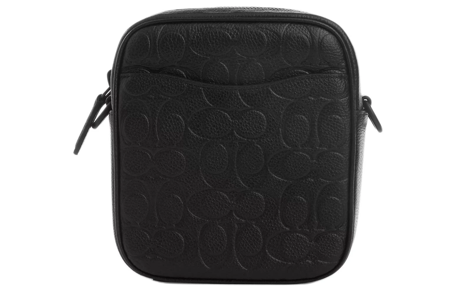 商品[国内直发] Coach|蔻驰 BECK 标志性印花字母 卵石纹皮革 单肩斜挎包 男款 黑色,价格¥1795,第5张图片详细描述