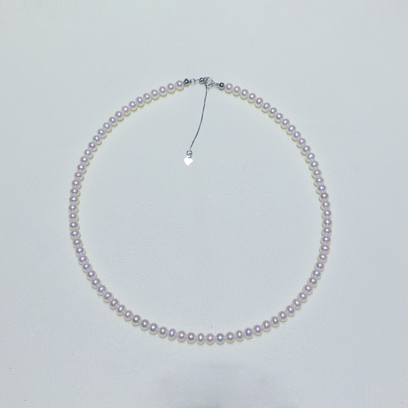 925银5-5.5mm淡水珍珠项链商品第1张图片规格展示