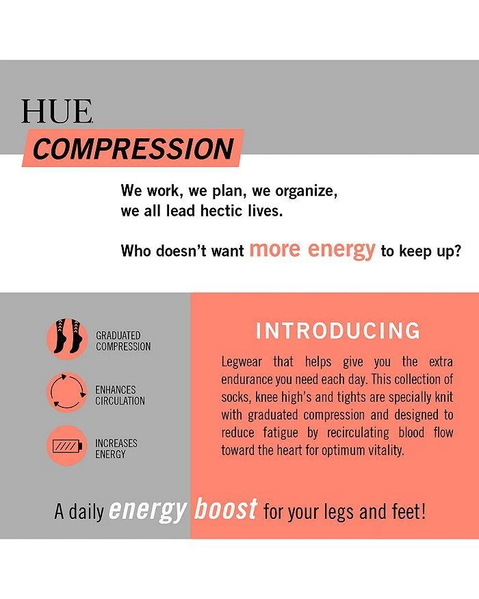 商品Hue|Graduated Compression Knee Socks,价格¥66,第2张图片详细描述