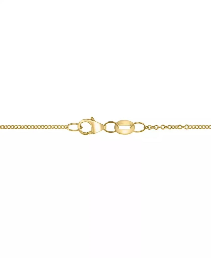 商品Effy|EFFY® Diamond Lattice Openwork Oval 18" Pendant Necklace (1/4 ct. t.w.) in 14k Gold,价格¥8505,第4张图片详细描述