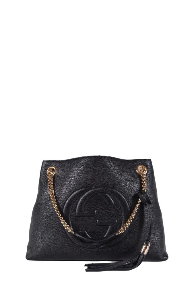 商品Gucci|Soho GG shoulder bag in Black Leather,价格¥15337,第1张图片