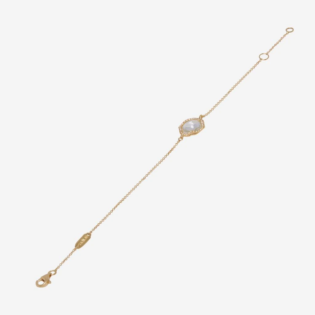 商品Suzanne Kalan|Suzanne Kalan 18K Yellow Gold Diamond And White Topaz Bracelet BB500-YGWT,价格¥3103,第3张图片详细描述