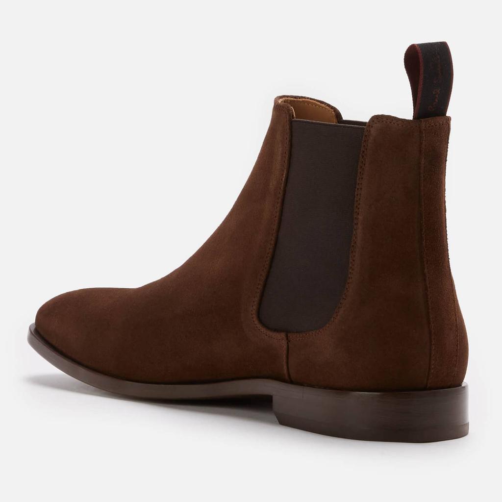 商品Paul Smith|PS Paul Smith Men's Gerald Suede Chelsea Boots - Dark Brown,价格¥2069,第4张图片详细描述