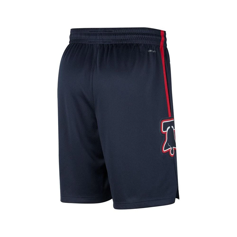 商品NIKE|Men's Navy Philadelphia 76ers 2023/24 City Edition Swingman Shorts,价格¥662,第3张图片详细描述