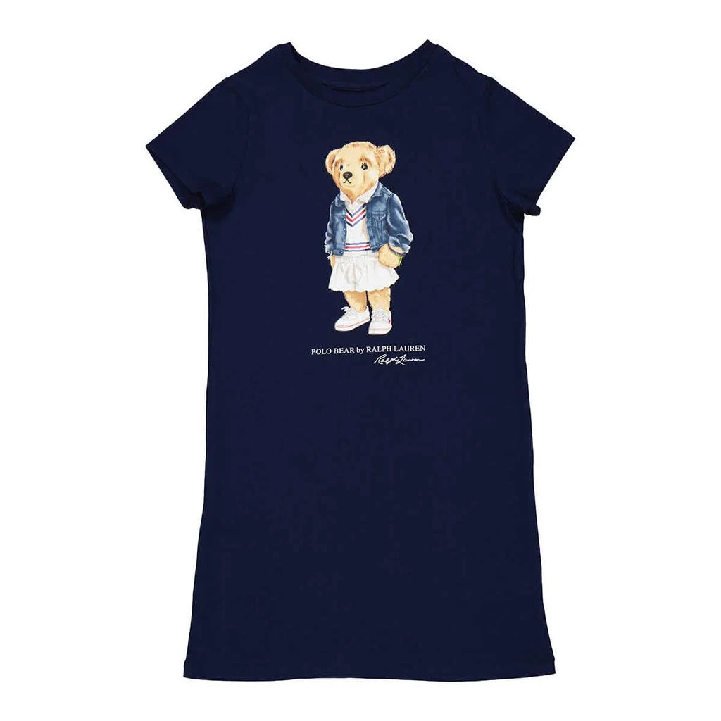 商品Ralph Lauren|Girls Polo Bear Cotton Jersey T-shirt Dress,价格¥413,第1张图片