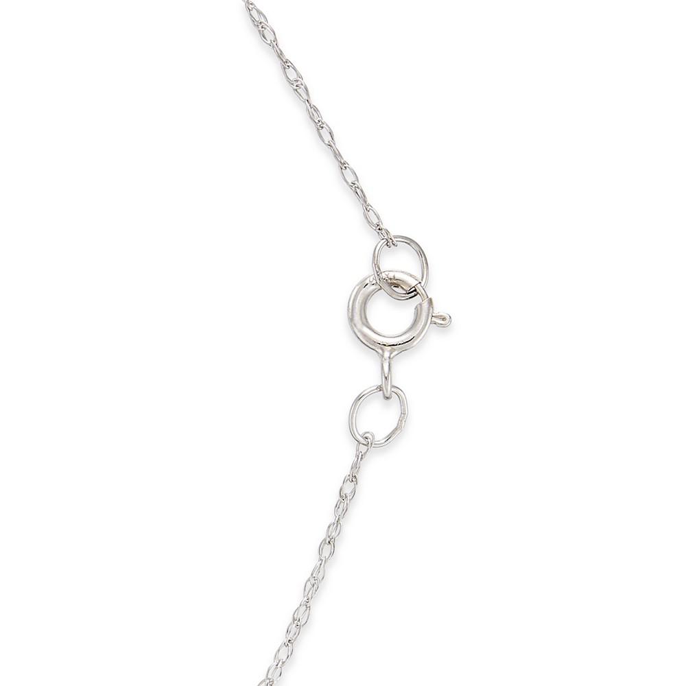 Diamond Baby Cross 18" Pendant Necklace (1/5 ct. t.w.) in 14k White, Yellow or Rose Gold商品第2张图片规格展示