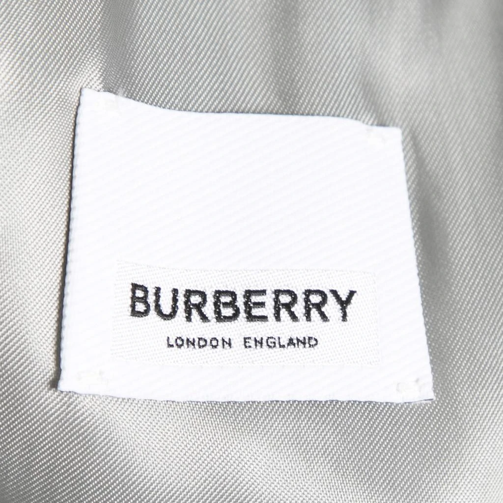 商品[二手商品] Burberry|Burberry Grey Wool Rib Knit Double Breasted Zip Front Coat S,价格¥4849,第4张图片详细描述