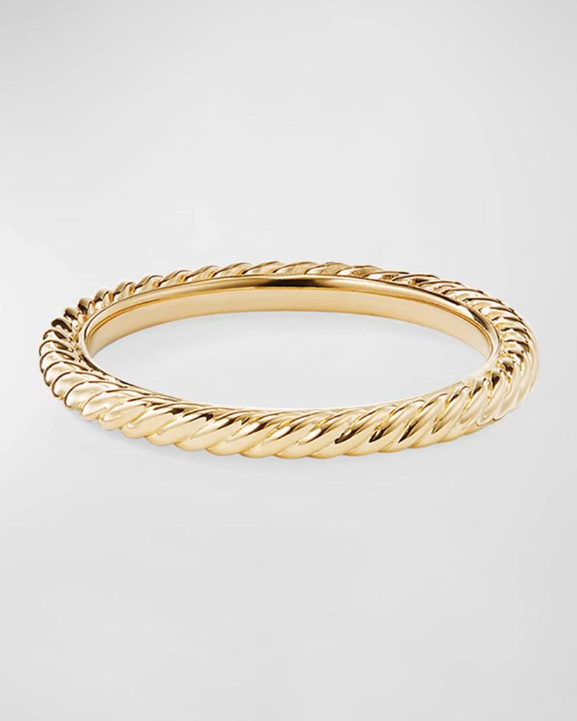 商品David Yurman|2mm Cable Collectibles Stack Ring in 18K Gold,价格¥6331,第1张图片