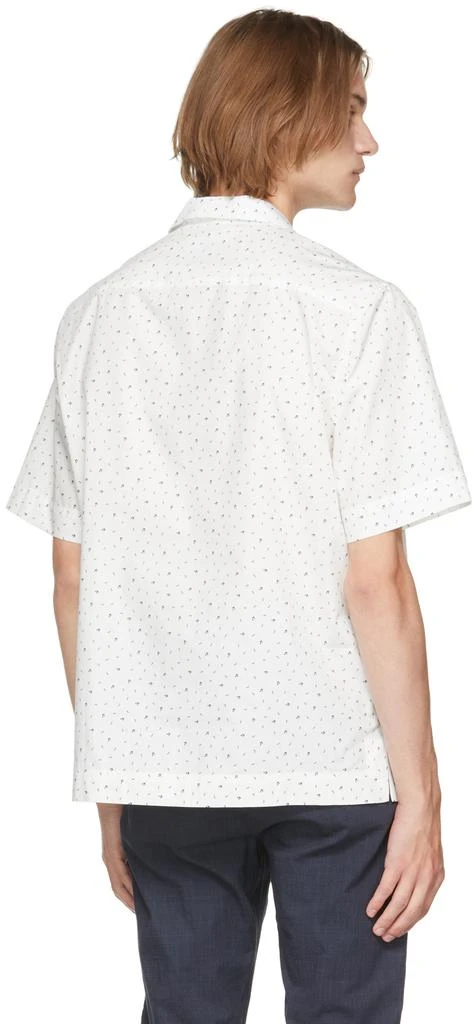 商品Paul Smith|White Music Note Short Sleeve Shirt,价格¥1238,第3张图片详细描述